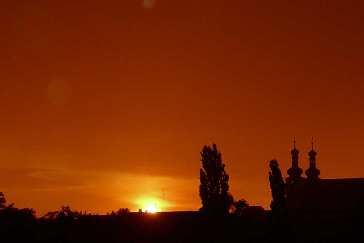 Sonnenuntergang in Frauenkirchen